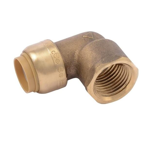 SharkBite 1/2 Inch x 1/2 Inch 90 Degree Female Adapter Elbow - Picture 1 of 5